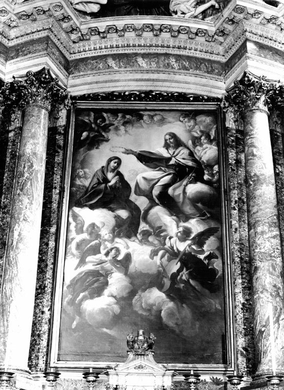 incoronazione di Maria Vergine (dipinto) by Brandi Giacinto (sec. XVII)